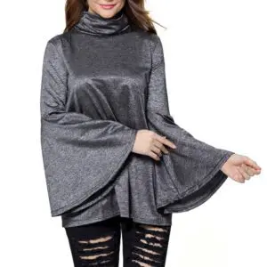 Flared Bell Sleeve Knit Blouse Jumper Casual Wear Autumn Winter Wear