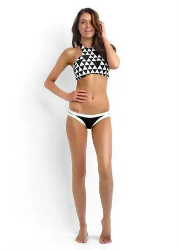 Sexy Summer Costa Maya High Neck Female Bikini Tankini Bikini Swimwear - Image 2