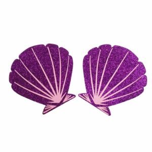 Purple Shell Nipple Cover