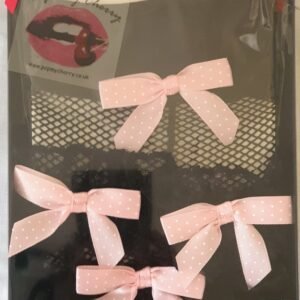 Vintage Pop My Cherry Pink Dotted Suspender Belt Garter