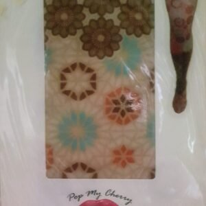 Vintage Pop My Cherry Geometric Hippie Tights